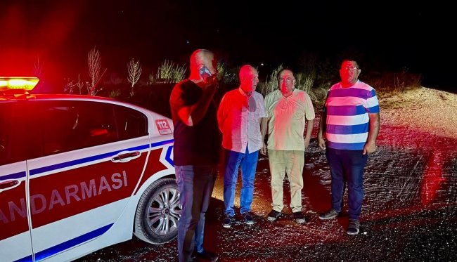 AK Parti Bolvadin Heyeti Yangının İlk Takipçileri Oldu