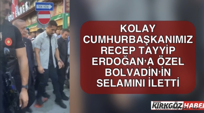 KOLAY: REİSİM! REİSİM! TÜM BOLVADİN’İN SELAMI VAR KOLAY CUMHURBAŞKANIMIZ ERDOĞAN’A BÖYLE SESLENDİ