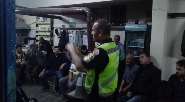 BOLVADİN İLÇE JANDARMA’DAN DİŞLİ BELDESİNDE BİLGİLENDİRME