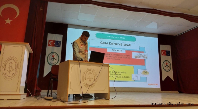 OKULLARDA GIDA GÜVENİRLİĞİ VE İSRAFI EĞİTİMLERİ VERİLDİ