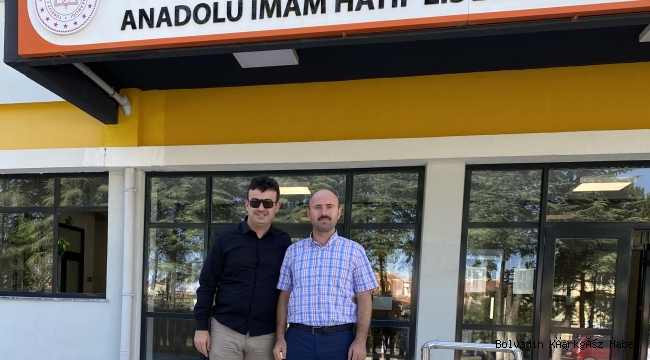 SEZER’DEN YENİ İMAM HATİP MÜDÜRÜNE HAYIRLI OLSUN ZİYARET