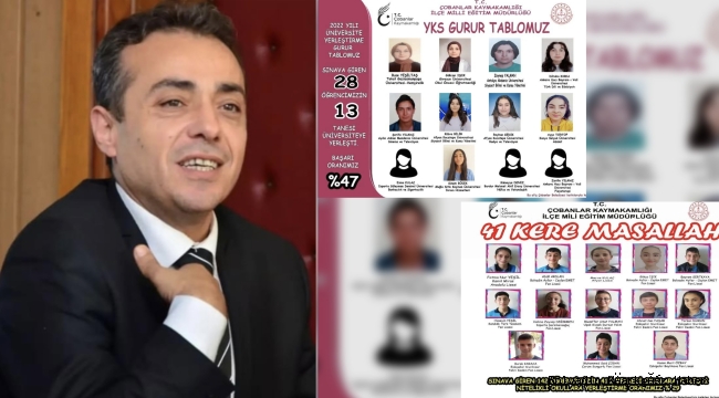 BADAK AÇIKLADI! ÇOBANLAR'DA ÖĞRENCİLERİN ÜNİVERSİTE ve LİSE YERLEŞME ORANI ARTTI