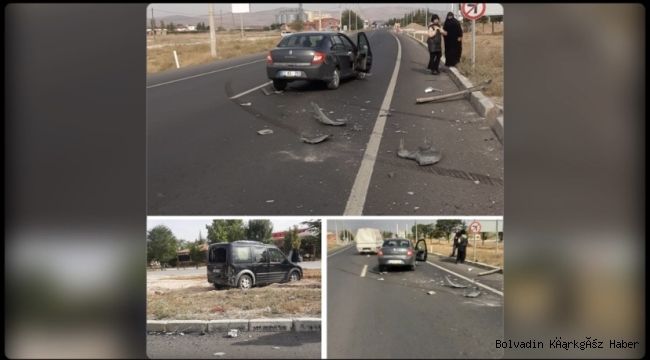 İLÇEMİZDE MADDİ HASARLI KAZA!