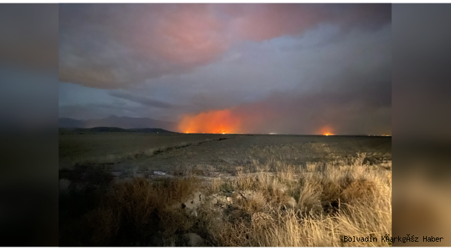 EBER GÖLÜ’NDEKİ YANGIN DEVAM EDİYOR