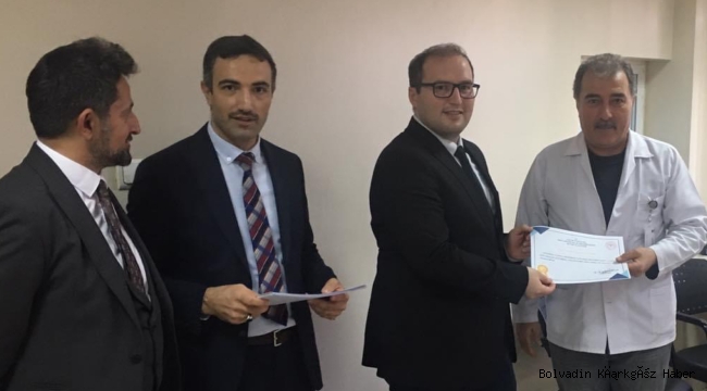 BOLVADİN DEVLET HASTANESİNDE 25 YILLIK MEMURLAR UNUTULMADI