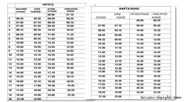 HASKAYMAK SEFER SAATLERİNİ YENİDEN DÜZENLEDİ