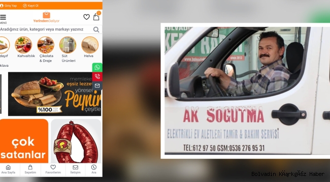 BARIŞ CEYLAN AK ŞİMDİDE YÖRESEL ÜRÜN SATIYOR