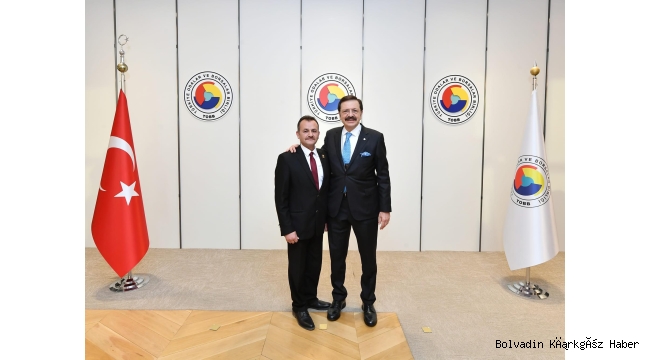 BOLVADİN BORSA’SINDAN TOBB BAŞKANI HİSARCIKLIOĞLU 'NA ZİYARET