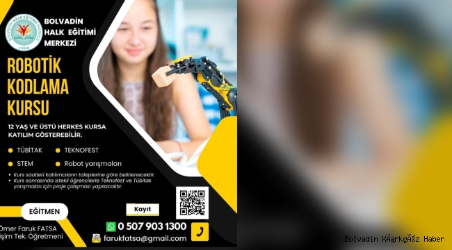 İLÇEMİZDE ROBOTİK KODLAMA KURSU BAŞLIYOR