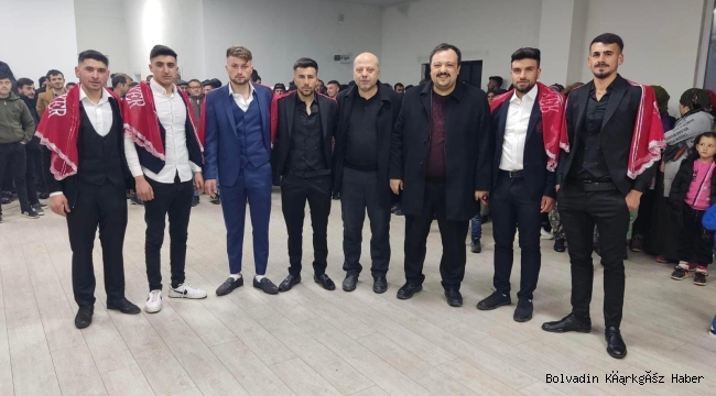 BOLVADİN AK PARTİ HEYETİ KARAYOKUŞ'TA UĞURLAMA TÖRENİNE KATILDI