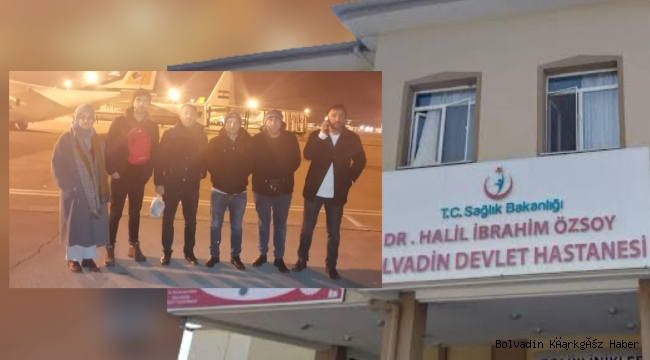 BOLVADİN DEVLET HASTANESİ PERSONELİ DEPREM BÖLGESİNDE