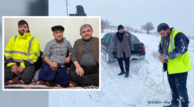 GÖREV ADAMI MÜDÜR KESKİN KARLA MÜCADELEDE GECE YARISINA KADAR MESAİ YAPTI