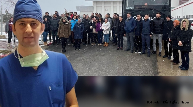 KOYUNCU: MESAİ ARKADAŞLARIMIZ HEKİMLERİMİZ ve SAĞLIK ÇALIŞANLARIMIZI YOLCU ETTİK