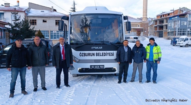 ÖZBURUN BELEDİYESİ DEPREM BÖLGESİNE PERSONEL GÖNDERDİ