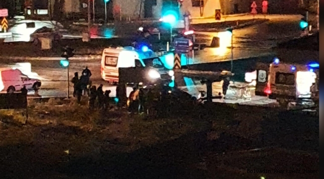 İLÇEMİZ ÇOBANLAR KAVŞAĞINDA KAZA