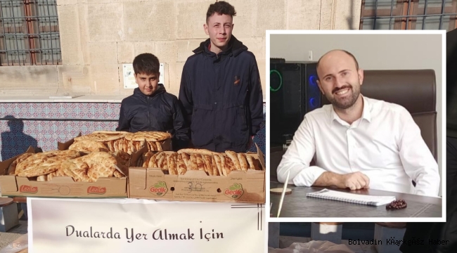 İMAM HATİP LİSESİ VATANDAŞA PİDE İKRAM EDİYOR