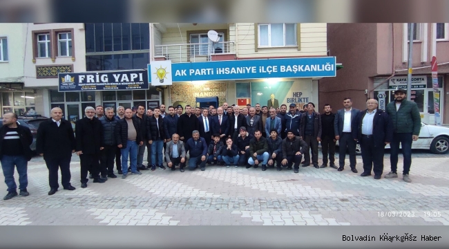 SEZEN AK PARTİ İLÇE TEŞKİLATLARIYLA BULUŞMAYA DEVAM EDİYOR