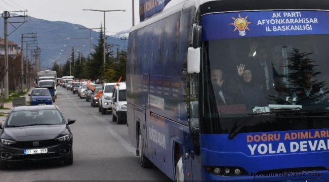 BOLVADİN’DE DEV AK PARTİ KONVOYU