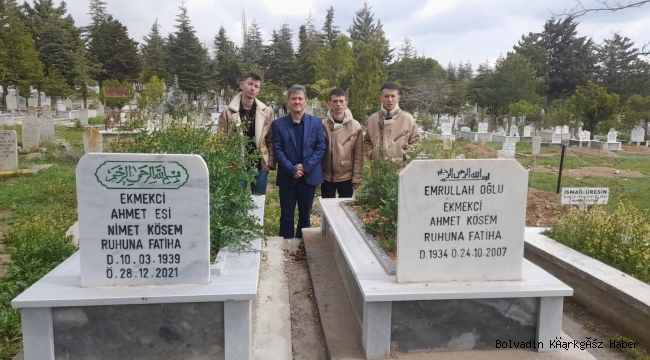 GURBETTEKİ BOLVADİNLİLER KABRİSTANA AKIN ETTİ
