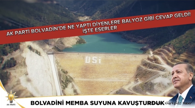 AK PARTİ BOLVADİN’DE NE YAPTI DİYENLERE BALYOZ GİBİ CEVAP GELDİ! İŞTE ESERLER