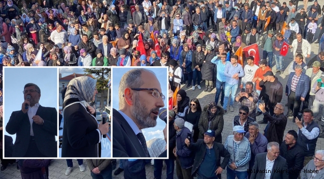 AK PARTİ MİLLETVEKİLİ ADAYLARINA SEVGİ SEL OLDU AKTI