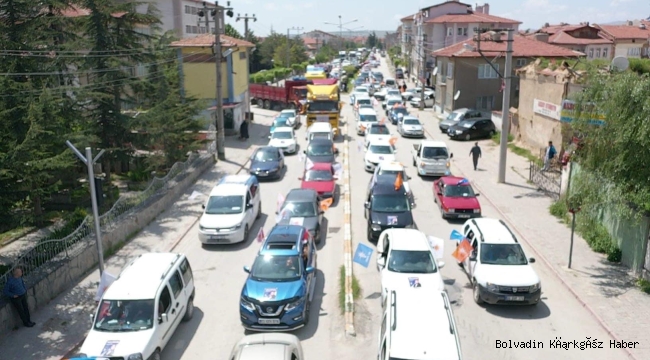 BOLVADİN’DEN HDP’YE 960 ARAÇLIK TOKAT!