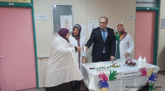 BOLVADİN DEVLET HASTANEMİZDEN HASTALARA EL HİJYENİ EĞİTİMİ VERİLDİ