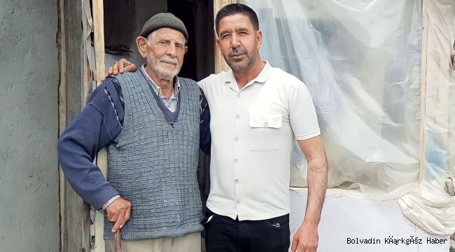 DİŞLİ’DE MUHTAR ŞAKİR TEKEŞ BAKIN YAŞLILARLA NASIL İLGİLENİYOR