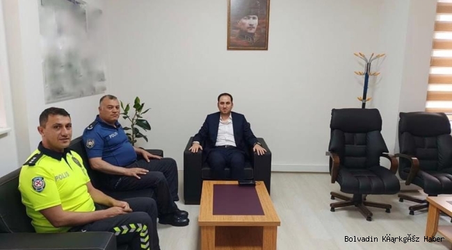 BOLAT İLÇE EMNİYET MÜDÜRLÜĞÜNÜ ZİYARET ETTİ