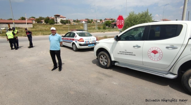 BOLVADİN İLÇE TARIM KURBAN BAYRAMI ÖNCESİ KONTROLLERİ TAS TAMAM YAPTI