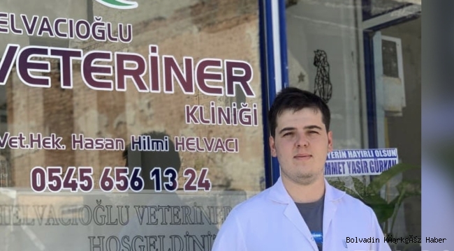 HAYIRLI OLSUN ÇİÇEĞİ BURNUNDA VETERİNER HELVACI İLÇEMİZDE HİZMET VERMEYE BAŞLADI