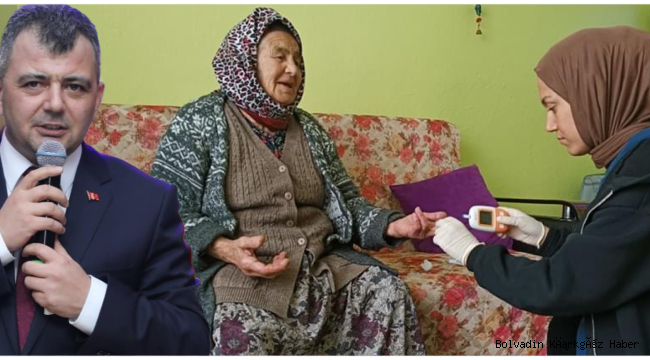 İŞTE BAŞKAN! YAŞLILARIN AYAĞINA HİZMET GÖNDERİYOR