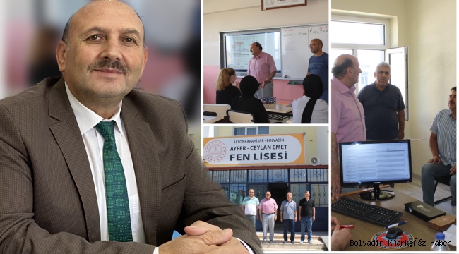 İLÇE MİLLİ EĞİTİM MÜDÜRÜ ÖZÇAL ÇALIŞMALARI YERİNDE İNCELEDİ