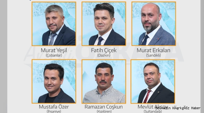 AFYON AK PARTİ TEŞKİLATINDA 6 İLÇE BAŞKANI DEĞİŞTİ