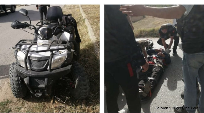 DİŞLİ KASABASINDA ATV KAZASI