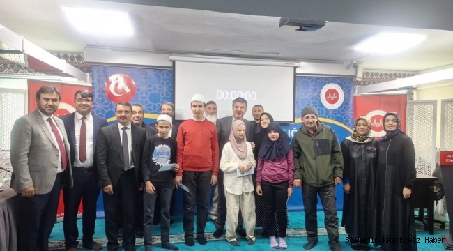 ENGELLİLER ARASI HADİS EZBERLEME YARIŞMASI YAPILDI