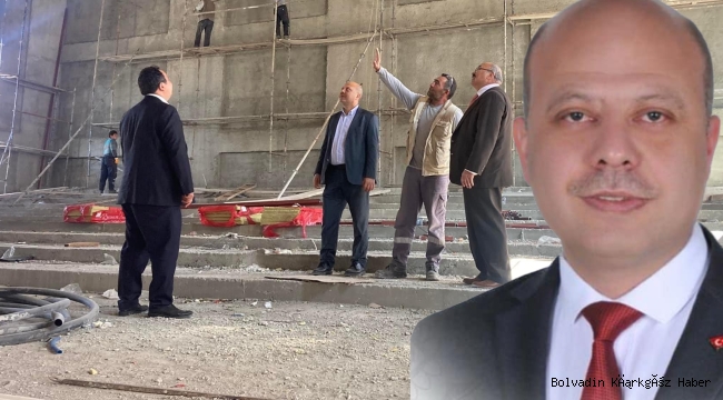 KOLAY: KÜLTÜR SALONU İNŞAATI SON AŞAMADA