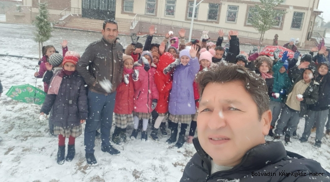 BOLVADİN’DE YILIN İLK KARI DÜŞTÜ