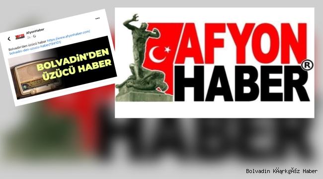 KIRKGÖZ HABER’DEN AFYON HABER’E TEŞEKKÜR!