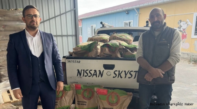 BOLVADİN’DE 26 TON ÇİFTÇİLERE VERİLDİ