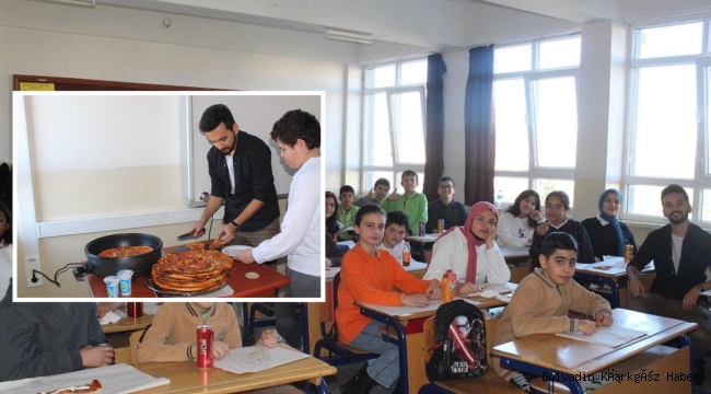 BOLVADİN’DE PİZZAYLA ÖDÜLLENDİRDİLER
