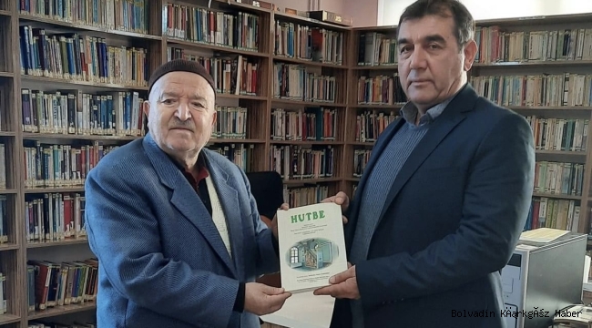 KADİR SOYASLAN’DAN BOLVADİN KÜTÜPHANESI’NE HEDİYE