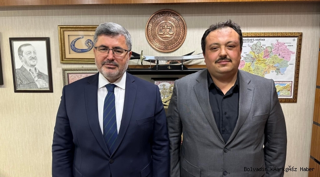 BAŞKAN TOPÇU MİLLETVEKİLİ ÖZKAYA’YI ZİYARET ETTİ