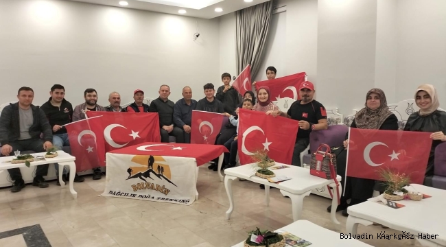BOLVADİN DAĞCILIK TÜRK BAYRAĞINDA BULUŞTU