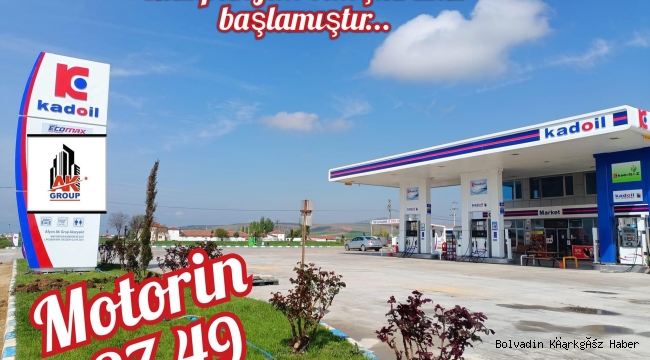 BOLVADİN’DE MOTORİN 37.49 TL’DEN SATILIYOR