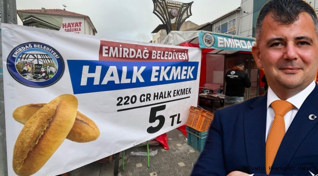 BOLVADİN EMİRDAĞ’DAN EKMEK ALIYOR