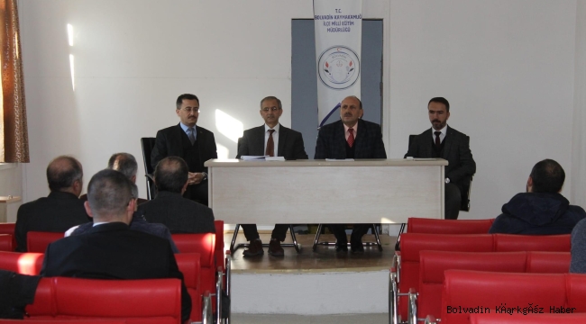 BOLVADİN İLÇE MİLLİ EĞİTİM’DE YILIN SON TOPLANTISI YAPILDI
