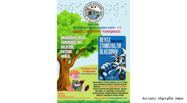 BOLDAV’DAN BOLVADİNLİ ÖĞRENCİLERE GÜZEL BİR YARIŞMA!