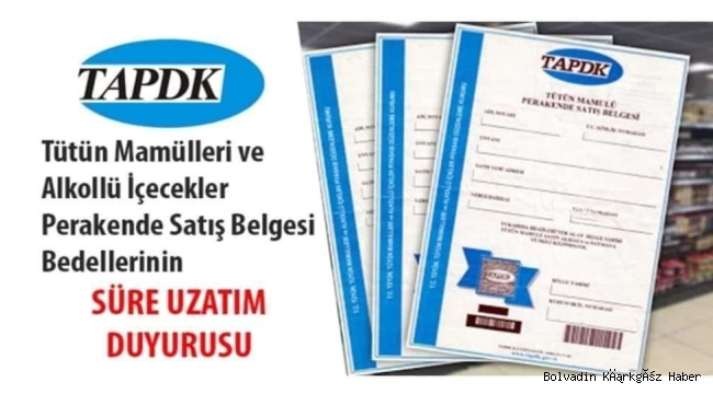 BOLVADİN ESNAFINA DUYURU