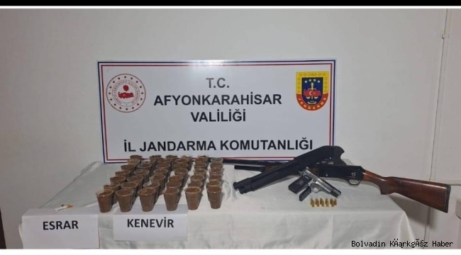 BOLVADİN’DE UYUŞTURUCU ELE GEÇİRİLDİ